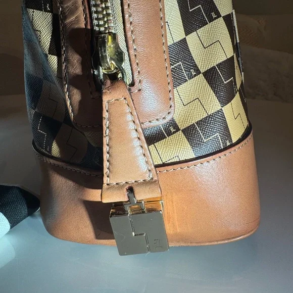 💛 Rare L.A.M.B Checkered Ombré Tote Handbag 🏁 - Picture 5 of 13